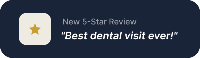 5-star review card