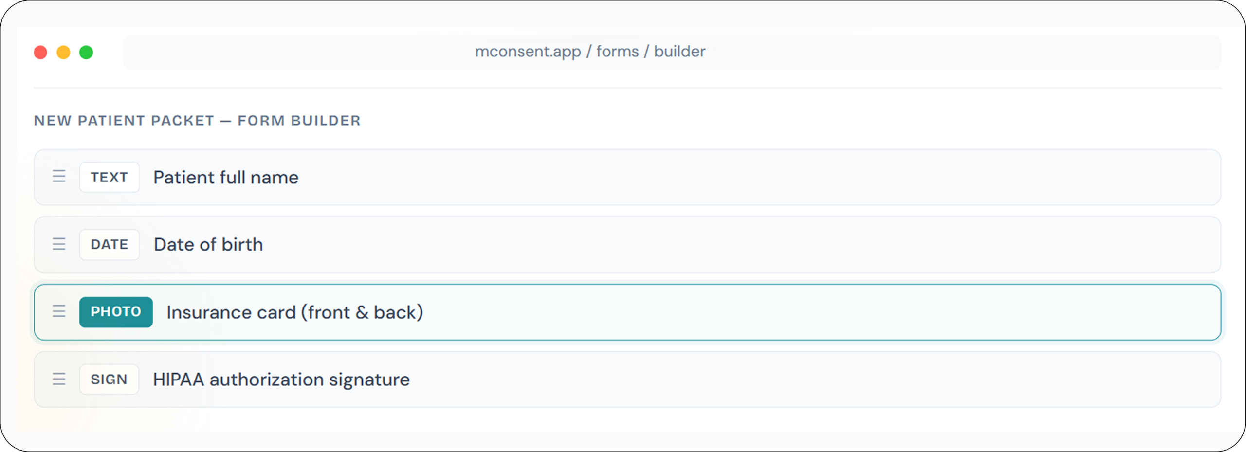 Form builder image
