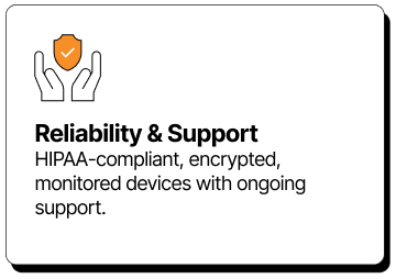 Patient using check-in kiosk