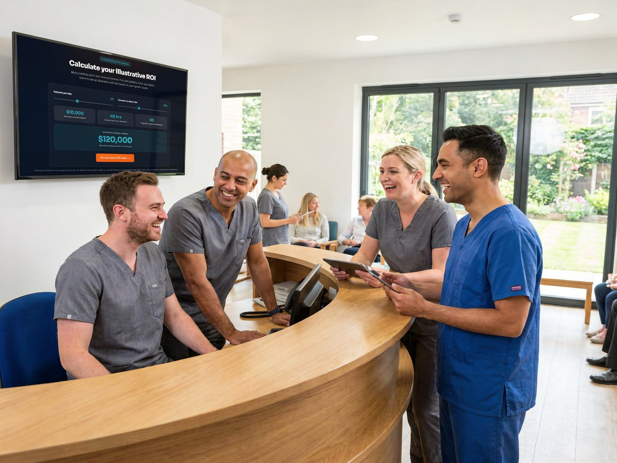 Happy dental teams