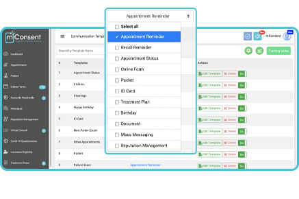 Automated appointment reminder notifications