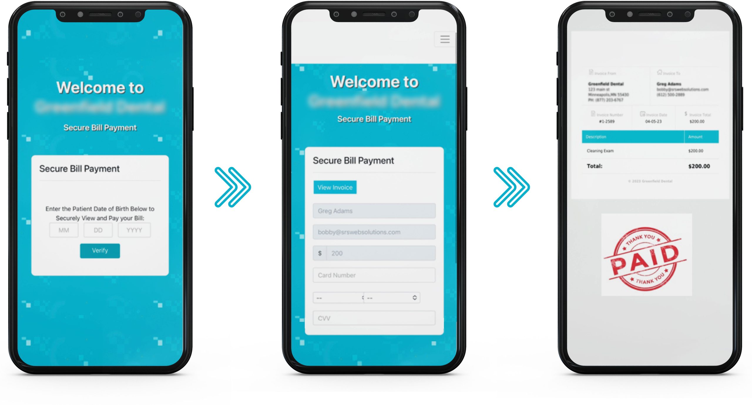 Text2Pay process steps
