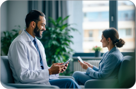 Instant patient connection