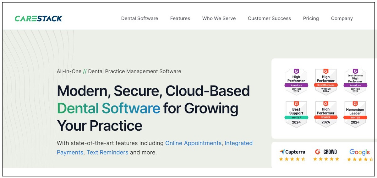 Carestack home page image