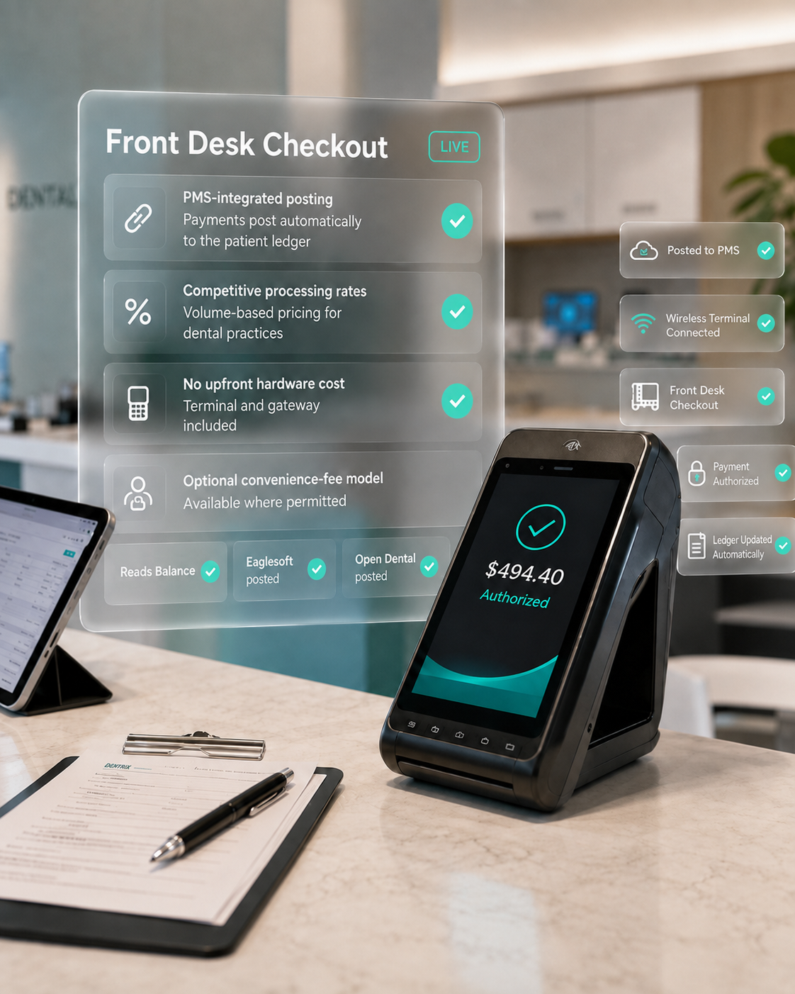 Front desk checkout image