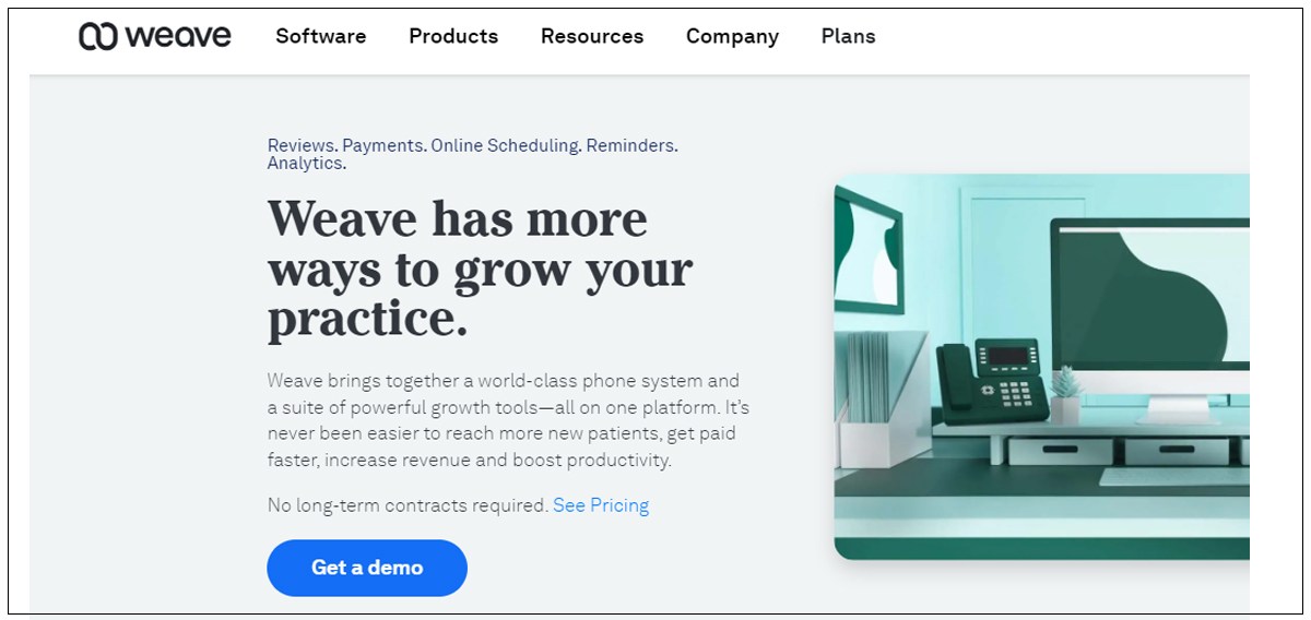 weave home page image